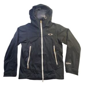 Oakley Unification Gore Windstopper Softshell Jacket Small Black Hooded Full Zip